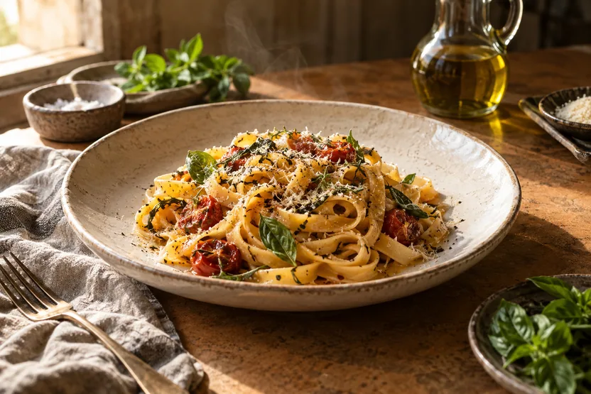 Composição de prato. Cena ilustrativa para Mesa de Origem.